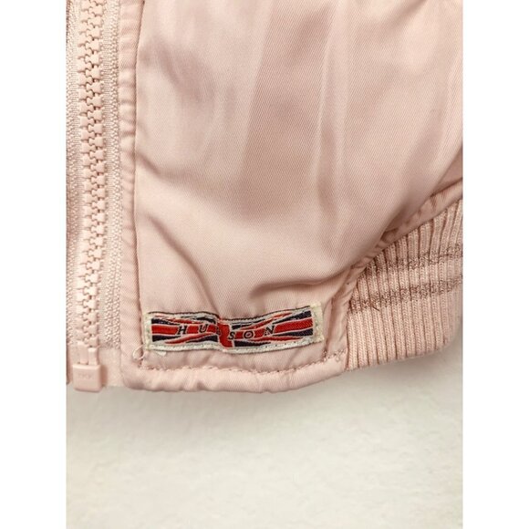 Hudson Girls Pink Embroidered Puffer Jacket Size 5 - Picture 6 of 10